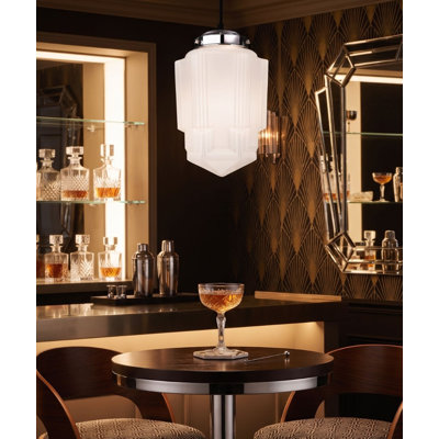 1 - Light Chrome Unique/Statement Pendant
