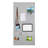 Seville Classics UltraHD 2-Piece Pegboard Set w/ 23 Piece Hook Assortment-100548111