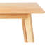 Table de salle à manger rectangulaire en bois massif certifiée FSC, facile à assembler, en bois naturel