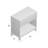 Erithon Table de chevet 1 tiroir Cedric