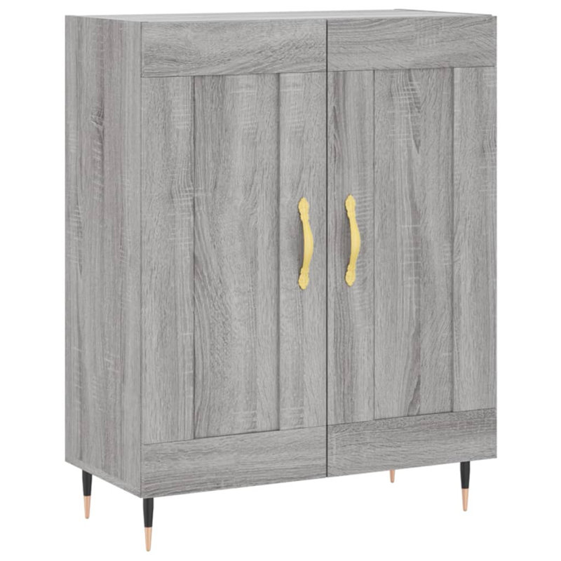 Marielly Metal 2 - Door Rectangle Accent Cabinet, Grey Sonoma