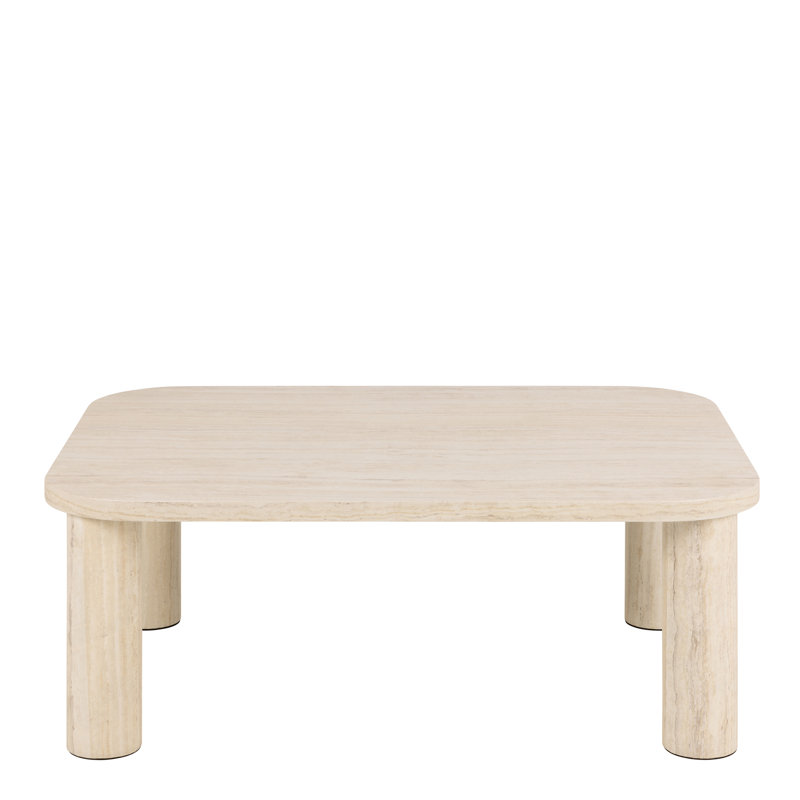 Solano Coffee Table, Light Travertine, 36cm H x 100cm L x 75cm W