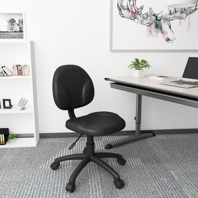 Task Chair, Not Included, Black Fabric