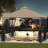 Bekham 11 FT. X 11 FT. Steel Paito Soft Top Gazebo with Netting and Canopy Roof