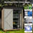 4.5 ft. W x 2.5 ft. D Metal Lean-To Storage Shed