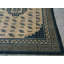 Antique Room Size White and Blue Color Mongolian Medallion Rug