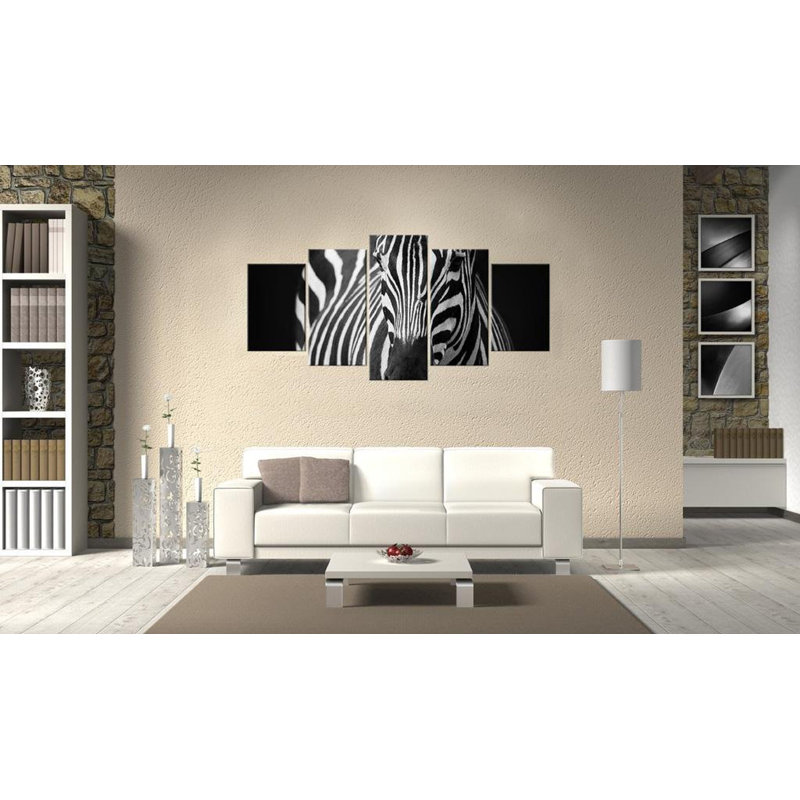 Yeong " Zebra Look " 5 - Pieces, 40" H x 80" W x 0.7" D