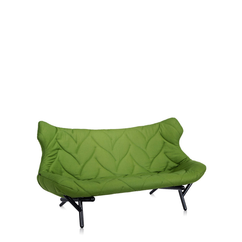 Foliage Loveseat, Black, Pink Velvet