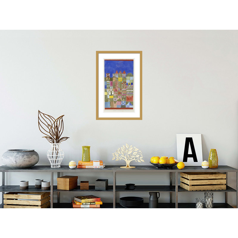 Marjamshouse par Paul Klee, impression giclée encadrée, H 29,5 po x l 19,69 po