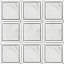 Alps 12" x 12" Marble Grid Mosaic Wall & Floor Tile