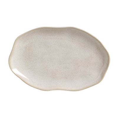 Serving Platter 11.8” Ceramic Stoneware - Microwave, Oven, and Dishwasher Safe, by Porto Brasil