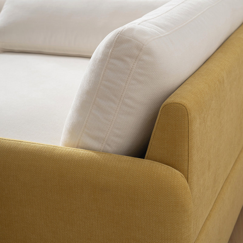 Fauteuil surdimensionné en chenille simple, fauteuil d'appoint large et profond, fauteuil rembourré moderne et confortable, canapé-lit avec coussins pour le salon
