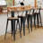 Swivel Metal Counter And Bar Stools-80046750-80046744