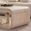 Table basse moderne en bois clair incurvé moderne avec cadre ouvert et rangement ouvert pour les salons contemporains