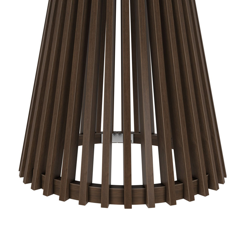 Lido 47 in Solid Wood Round Dining Table, Walnut