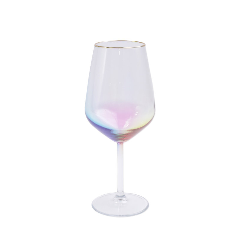 Rainbow 15oz. Handmade Wine Glass