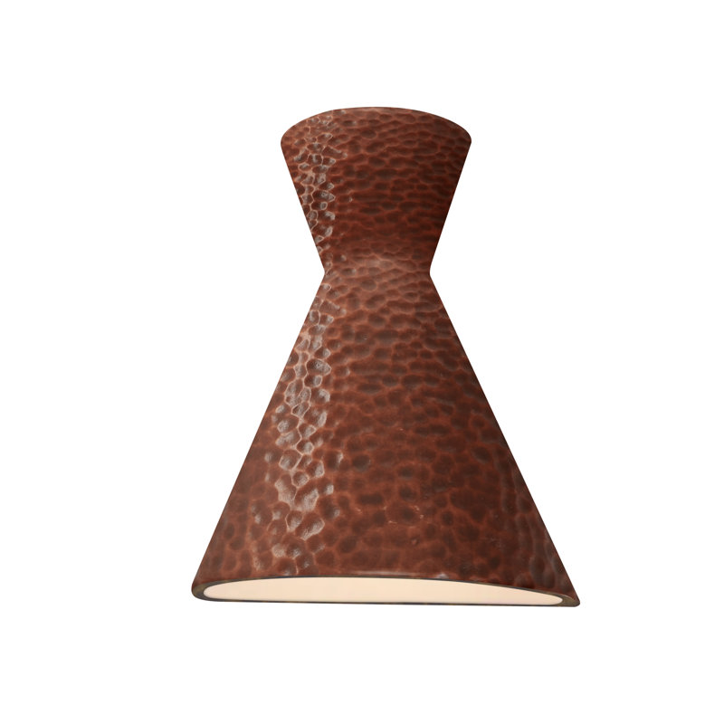 Ambiance - Retro LED Wall Sconce - Closed Top - , Hammered Copper