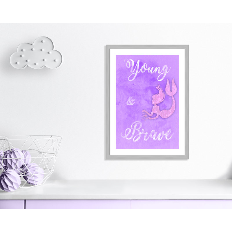 Adhésif décoratif Brave Mermaids, H 10 po x l 8 po x P 1 po, Papier