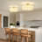 Muho 3 - Light Modern Metal And Fabric Drum Semi Flush Mount Ceiling Light Fixture For Dinning Room Living Room Bedroom Hallway Entryway Kitchen-611239269