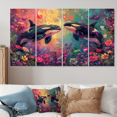 Alyviah - ensemble de reproductions d'art mural baleine