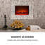 Alpbach Klarstein 65cm W White Electric Fireplace Insert with 1.8 BTU