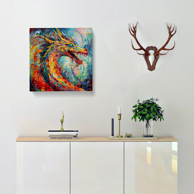 Dragon Abstract Expressionism - Print