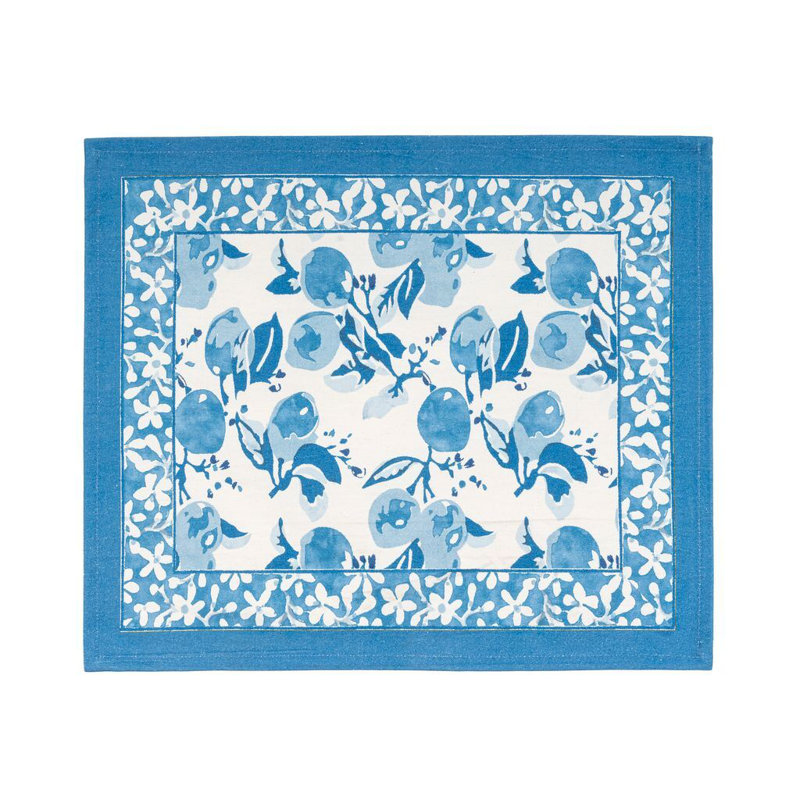 Napperon Citron, Bleu