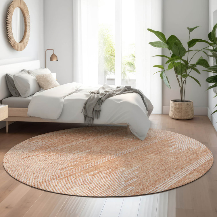 Premium Machine Washable Cerrito Salmon Rug