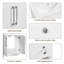 610mm Single Bathroom Vanity with Undermount Ceramic Basin