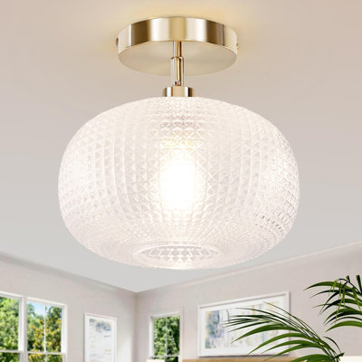 Plafonnier semi-encastré, luminaires de couloir, luminaires rétro, luminaires de cuisine au plafond, luminaire en verre globe, luminaire de placard, luminaire suspendu pour porche de chambre à coucher