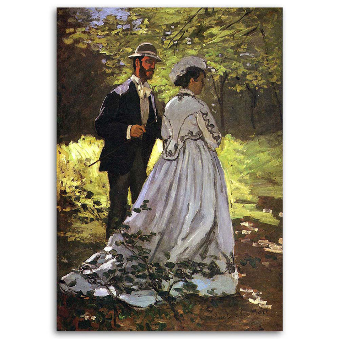 Leinwandbild Bazille und Camille - C. Monet, Reproduktion 51130