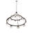 20 - Light Dimmable Wagon Wheel Chandelier