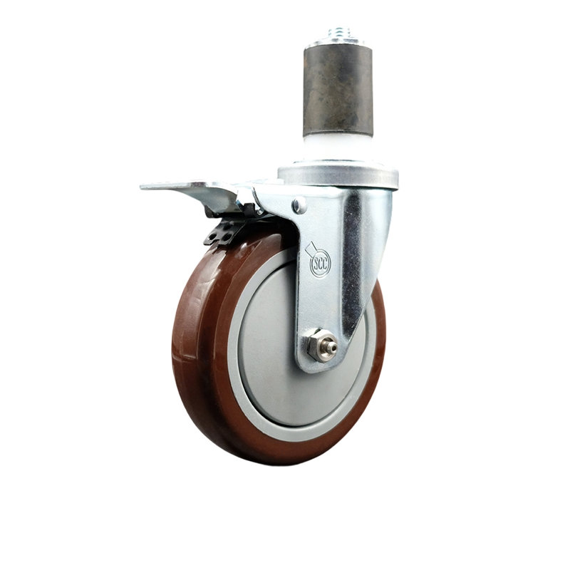 Locking Caster Replacement, Maroon