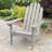 Anette Plastic Adirondack Chair with Ottoman-520661871