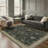 Oriental Geometric Machine Washable Non-Slip Chestnut Indoor Area Rug-918063926-918063924