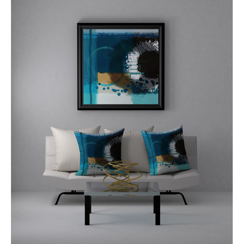 Magnifique housse de coussin décorative carrée/insert, 18 po x 18 po