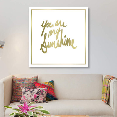 « you are my soleil », art textuel sur toile