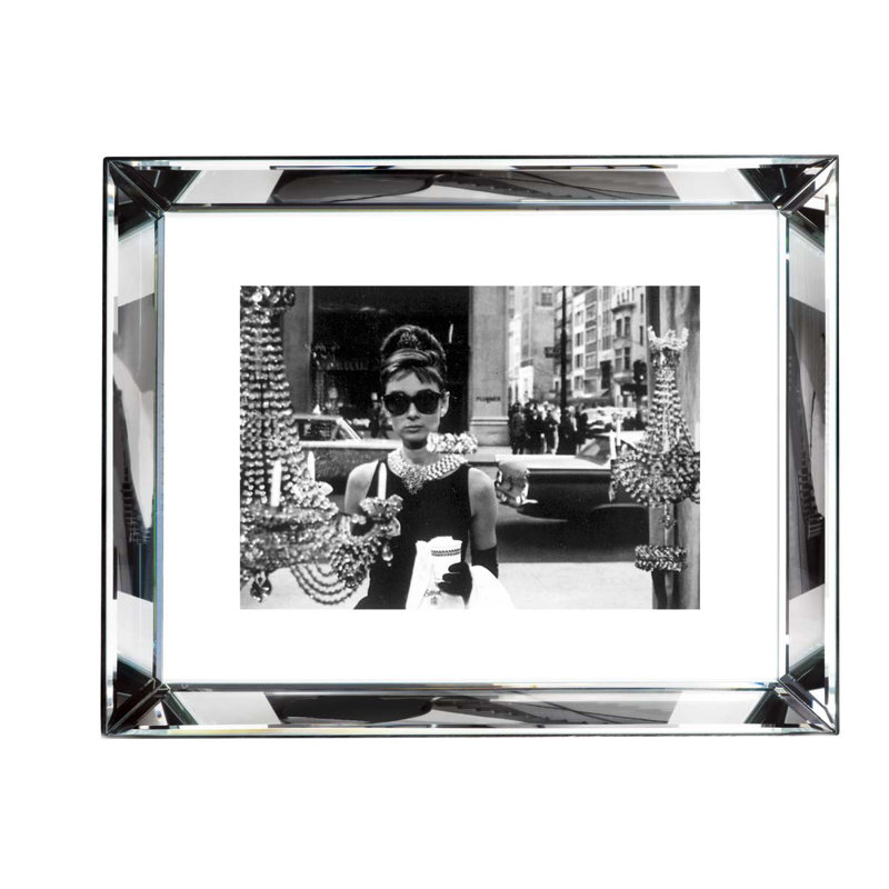 Achats chez Tiffany - reproduction de photo encadrée