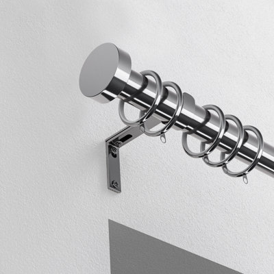 28mm Fixed Stud Pole Set Black