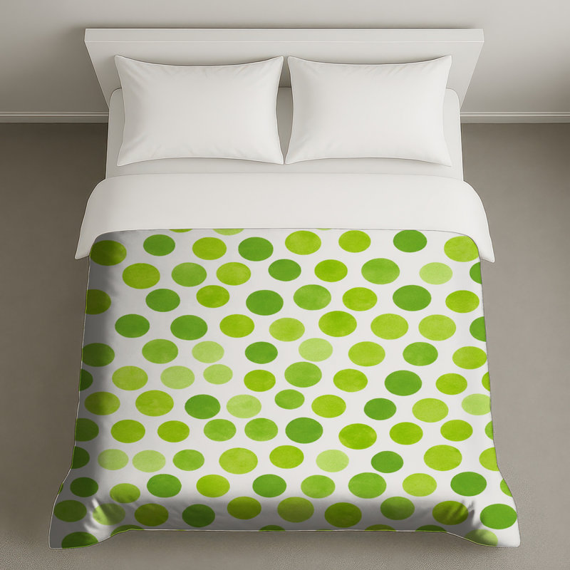 Housse de couette à pois moderne, Lit simple