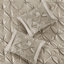 Édredon grand 7 pièces Taupe - Design élégant, 1 édredon, 2 taies décoratives, 3 coussins décoratifs, jupe de lit, literie décorative lavable à la machine-119384981-119384988