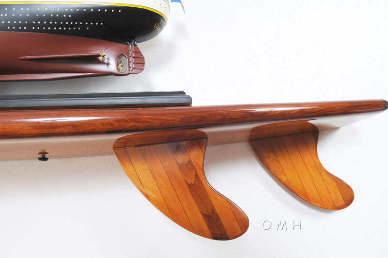 Boat Shaped Cedar Accent Shelf