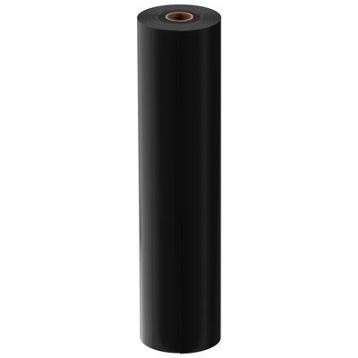 Rouleau de polyéthylène noir résistant de 6 mil 20 pi x 100 pi, rouleau épais en plastique pour le jardin, toile protectrice pour toile tombante, revêtement en polyéthylène pour barrière anti-vapeur, contrôle des mauvaises herbes