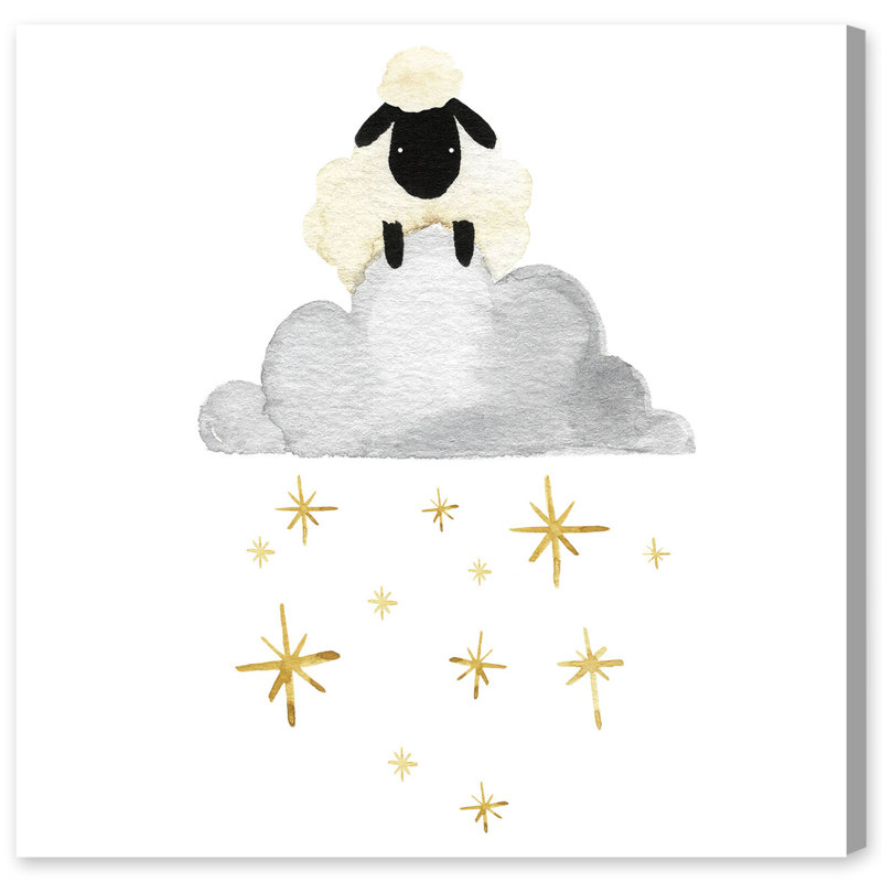 «Sheep Cloud and Stars», impression sur toile, H 30 po x l 30 po x 1,5 po