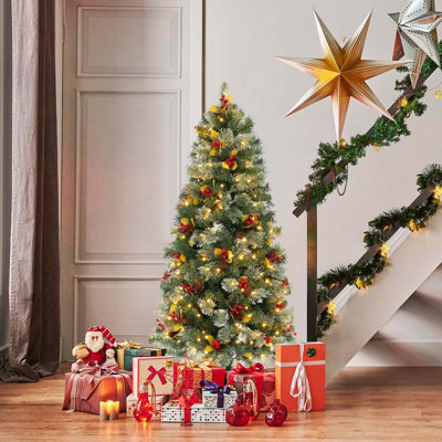 Arbre de Noël artificiel avec 1096 branches et 460 lumières DEL blanc chaud