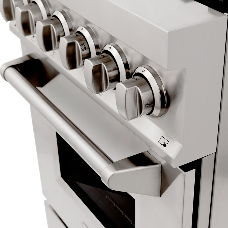 ZLINE 24" Legacy Dual Fuel Range w/ 4 Burner, Stainless Steel
