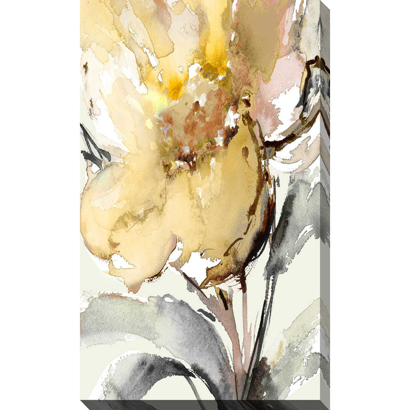 «Bright Blooms II», reproduction d'art sur toile tendue, H 30 po x l 18 po x P 1 po