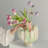 Green Wabi‑Sabi Novelty Wavy Ceramic Table Vase