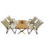 Ensemble de salle à manger multifonctionnel pliable et portable, 1 table de salle à manger et 4 chaises pliantes, universel pour l'intérieur et l'extérieur-1057187330