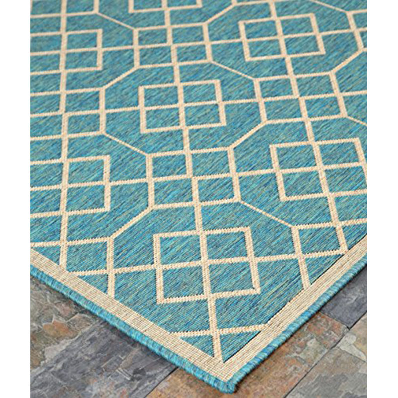 Boutte Geometric Indoor / Outdoor Rug, Rectangle 4'5" x 7'
